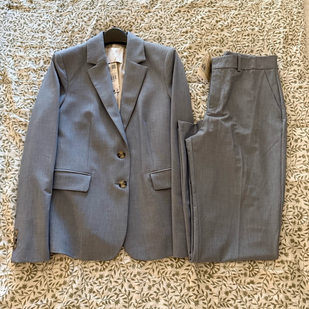 Mango Spring Summer Suit Pants and Blazer NWT